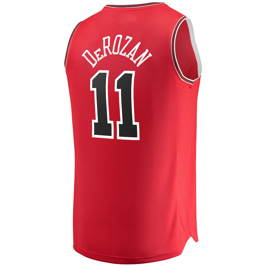 C.Bulls #11 DeMar DeRozan Fanatics Branded 2021-22 Fast Break Replica Player Jersey Icon Edition Red Stitched American Basketball Jersey - Main View