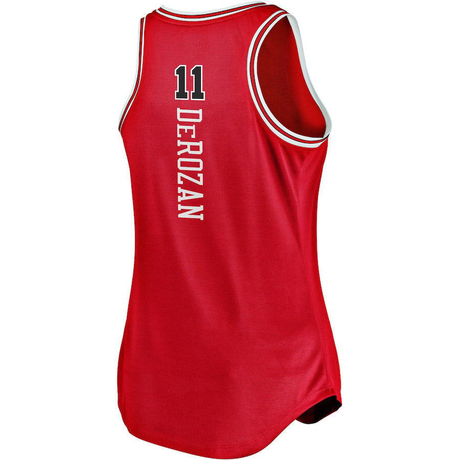 C.Bulls #11 DeMar DeRozan Fanatics Branded 2021-22 Fast Break Tank Jersey Icon Edition Red Stitched American Basketball Jersey - Main View