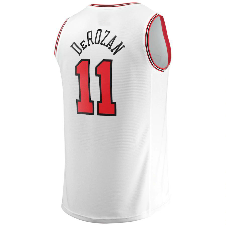 C.Bulls #11 DeMar DeRozan Fanatics Branded 2022-23 Fast Break Replica Jersey  White Association Edition Stitched American Basketball Jersey - Main View