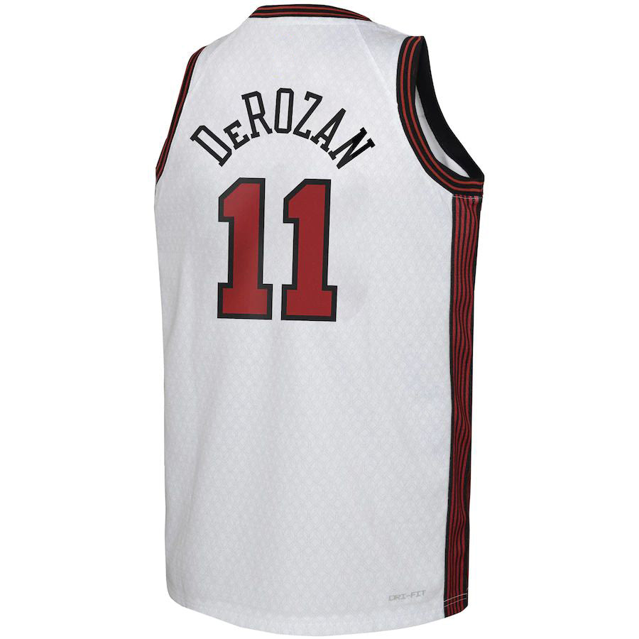 C.Bulls #11 DeMar DeRozan 2022-23 Swingman Jersey City Edition White Stitched American Basketball Jersey - Main View
