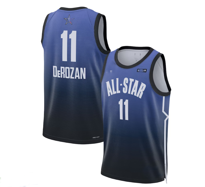 #11 DeMar DeRozan 2023 All-Star Game Swingman Jersey - Blue Stitched American Basketball Jersey - Main View