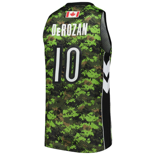T.Raptors #10 DeMar DeRozan Mitchell & Ness 2011-12 Hardwood Classics Swingman Jersey Camo Stitched American Basketball Jersey - Main View