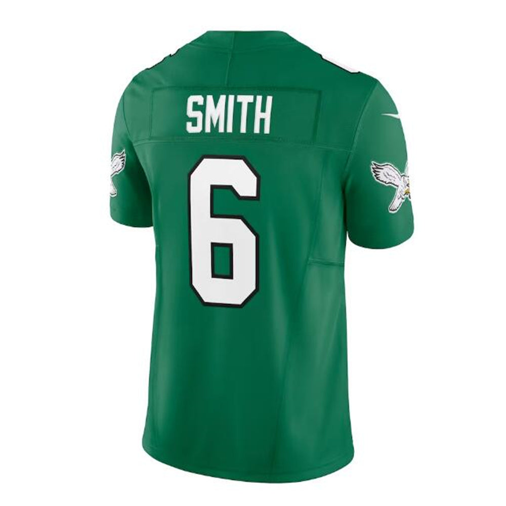 P.Eagles #6 DeVonta Smith Alternate Vapor F.U.S.E. Limited Jersey - Kelly Green Stitched American Football Jerseys - Main View