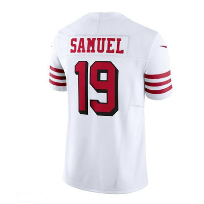 SF. 49ers #19 Deebo Samuel Alternate Vapor F.U.S.E. Limited Jersey - WhiteStitched American Football Jersey - Main View