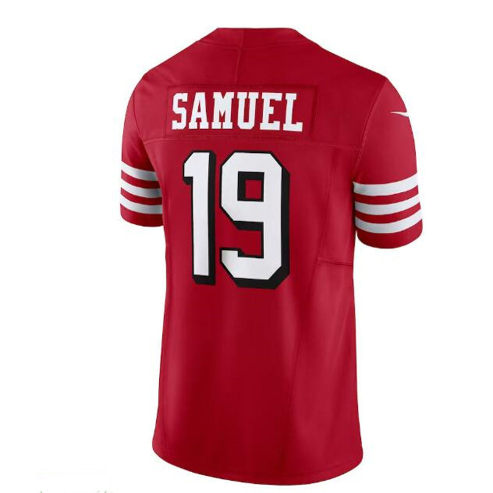 SF. 49ers #19 Deebo Samuel Vapor F.U.S.E. Limited Jersey - Scarlet Stitched American Football Jersey - Main View