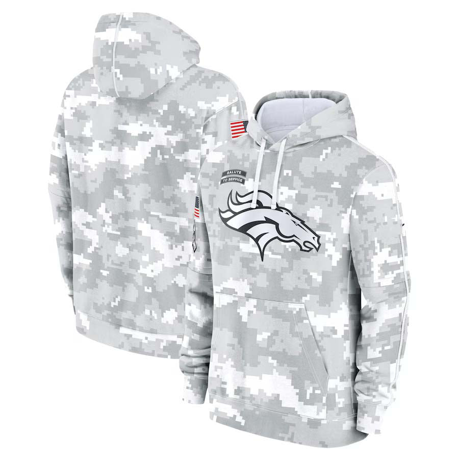D.Broncos 2024 Salute To Service Club Pullover Hoodie Cheap sale Birthday and Christmas gifts Stitched American Football Jerseys - Main View