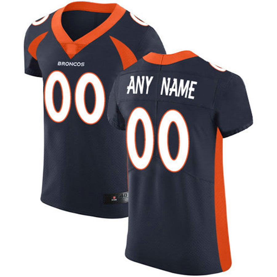 Custom D.Broncos Blue Vapor Untouchable Custom Elite Jersey Stitched Jersey American Football Jerseys - Main View