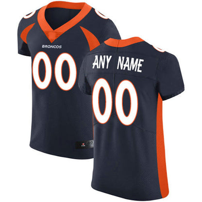 Custom D.Broncos Blue Vapor Untouchable Custom Elite Jersey Stitched Jersey American Football Jerseys - Main View