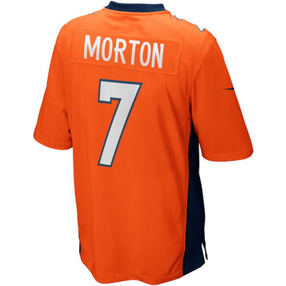 D.Broncos #7 Craig Morton Orange Game Retired Player Jersey Stitched American Football Jerseys - Main View