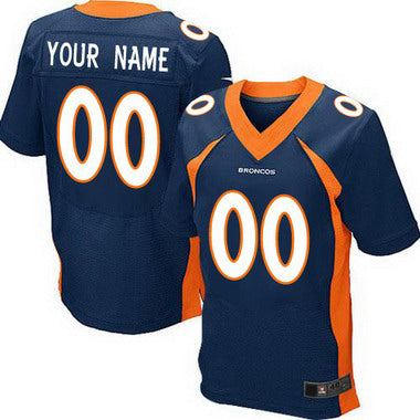 Custom D.Broncos 2013 Blue Elite Jersey Stitched Jersey American Football Jerseys - Main View