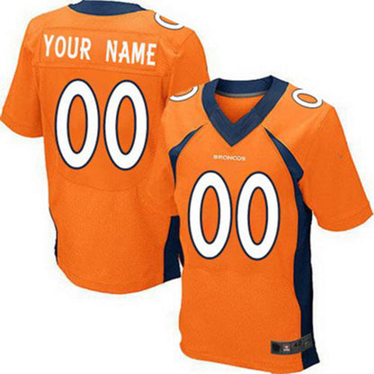 Custom D.Broncos 2013 Orange Elite Jersey Stitched Jersey American Football Jerseys - Main View