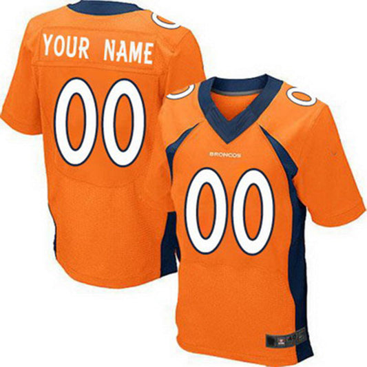 Custom D.Broncos 2013 Orange Elite Jersey Stitched Jersey American Football Jerseys - Main View