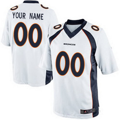 Custom D.Broncos 2013 White Limited Jersey Stitched Jersey American Football Jerseys - Main View