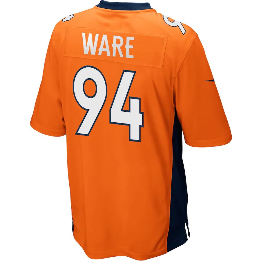 D.Broncos #94 Demarcus Ware Orange Game Jersey Stitched American Football Jerseys - Main View