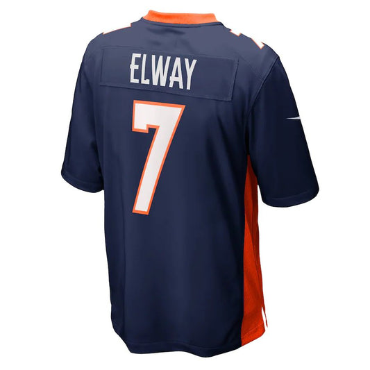 D.Broncos #7 John Elway Navy Retired Player Jersey Stitched American Football Jerseys - Main View