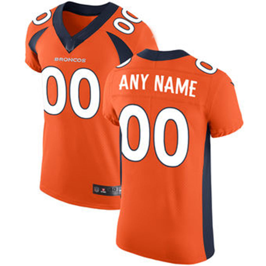 Custom D.Broncos Orange Vapor Untouchable Custom Elite Jersey Stitched Jersey American Football Jerseys - Main View