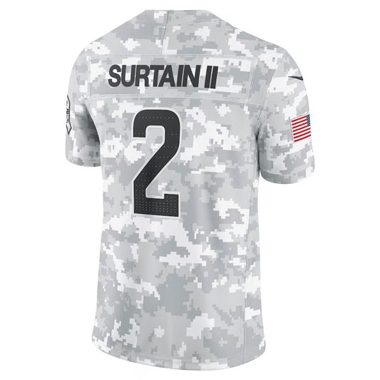 D.Broncos #2 Patrick Surtain II Arctic Camo 2024 Salute to Service Limited Stitched American Football Jerseys - Main View