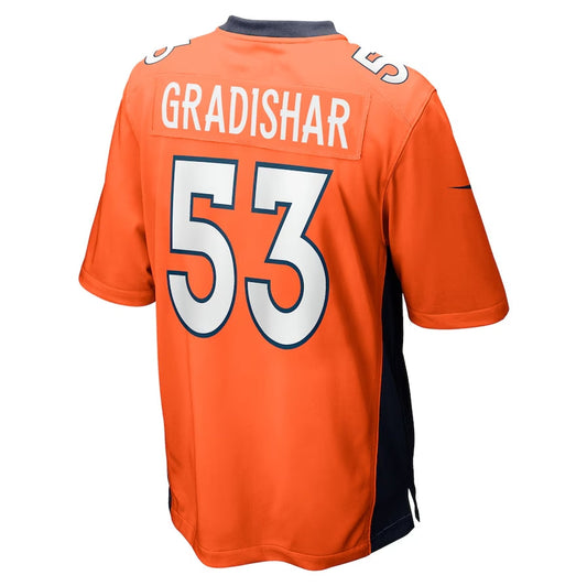 D.Broncos #53 Randy Gradishar Retired Player Game Jersey - Orange American Football Jerseys - Main View
