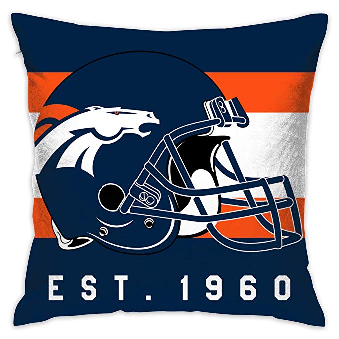 Football jerseys Design Personalized Pillowcase D.Broncos Decorative Throw Pillow Covers - Main View