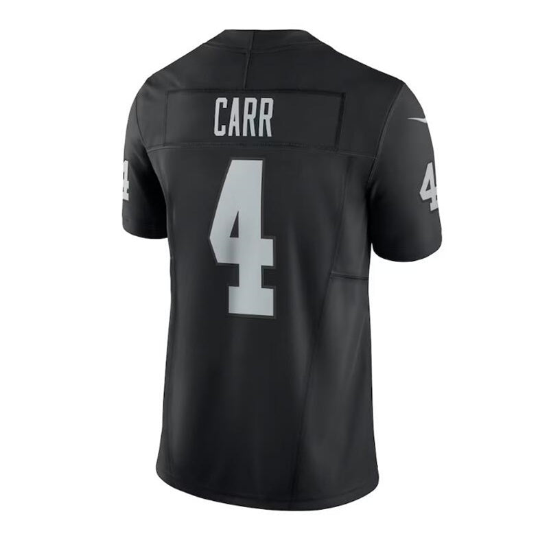 L.Raiders #4 Derek Carr Vapor F.U.S.E. Limited Jersey - Black Stitched American Football Jerseys - Main View