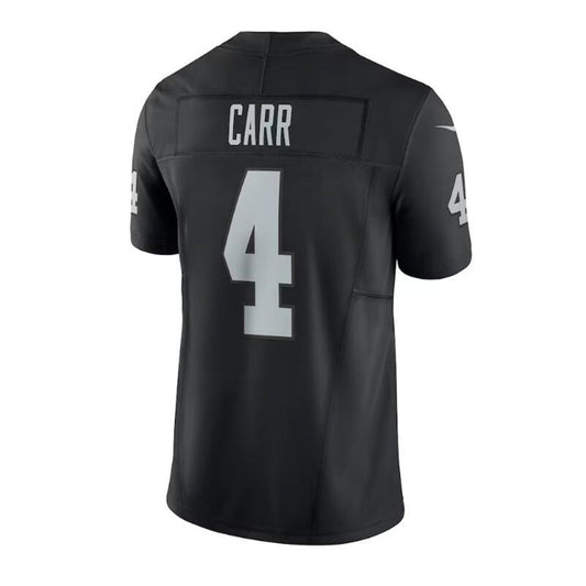 L.Raiders #4 Derek Carr Vapor F.U.S.E. Limited Jersey - Black Stitched American Football Jerseys - Main View