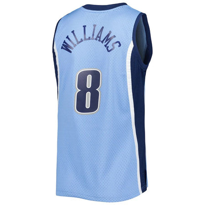 U.Jazz #8 Deron Williams Mitchell & Ness 2006-07 Hardwood Classics Swingman Jersey Blue Stitched American Basketball Jersey - Main View