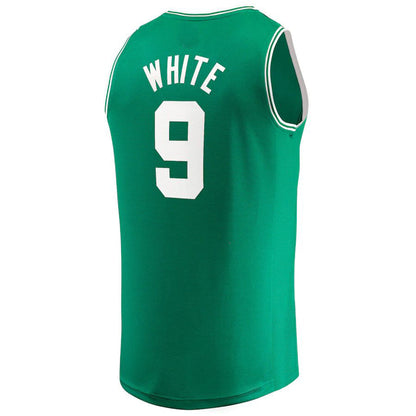 B.Celtics #9 Derrick White Fanatics Branded 2022-23 Fast Break Replica Jersey  Kelly Green Icon Edition Stitched American Basketball Jersey - Main View