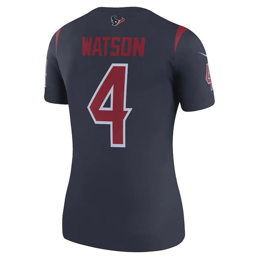 H.Texans #4 Deshaun Watson Color Rush Legend Jersey Navy Stitched American Football Jerseys - Main View