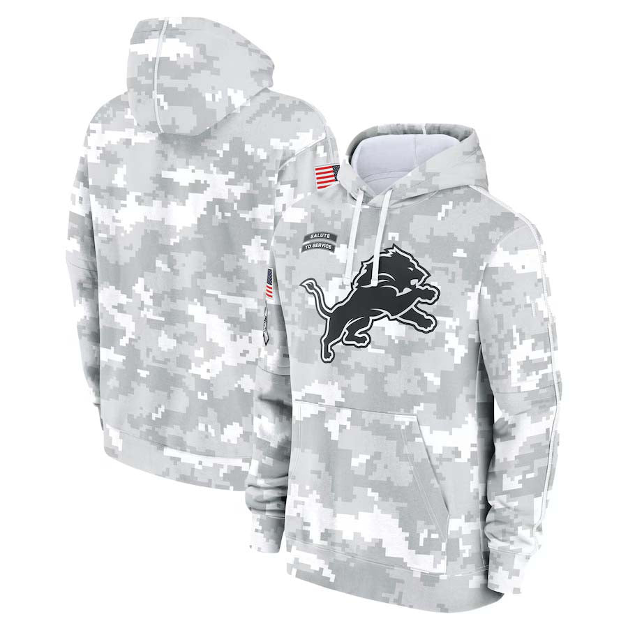 D.Lions 2024 Salute To Service Club Pullover Hoodie Cheap sale Birthday and Christmas gifts Stitched American Football Jerseys - Main View