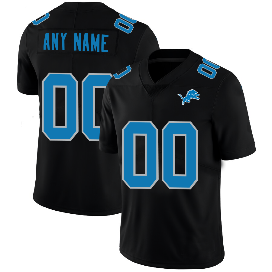 Custom D.Lions Football Jerseys Black American Stitched Name And Number Size S to 6XL Christmas Birthday Gift - Main View