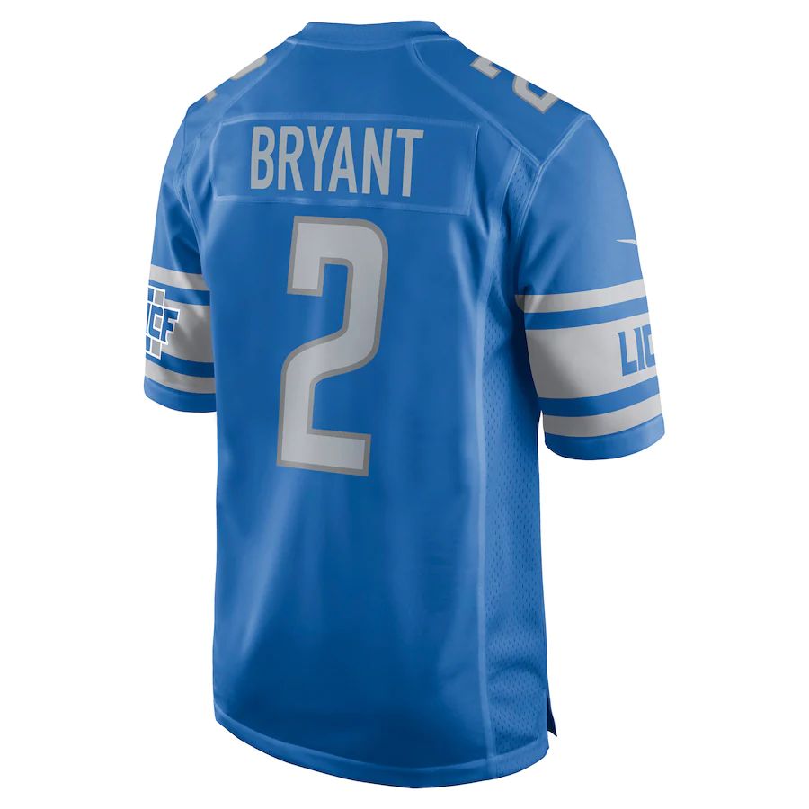 D.Lions #2 Austin Bryant Blue Player Game Jersey Stitched American Football Jerseys - Main View