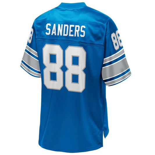 D.Lions #88 Charlie Sanders Pro Line Royal Replica Retired Player Jersey Stitched American Football Jerseys - Main View