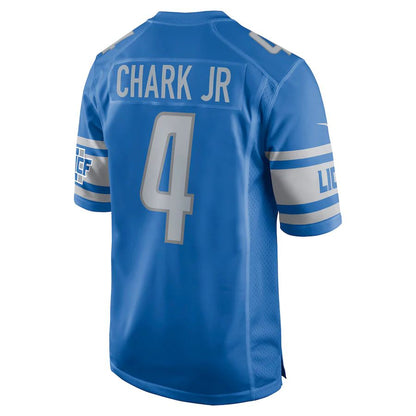 D.Lions #4 D.J. Chark Blue Game Jersey Stitched American Football Jerseys - Main View