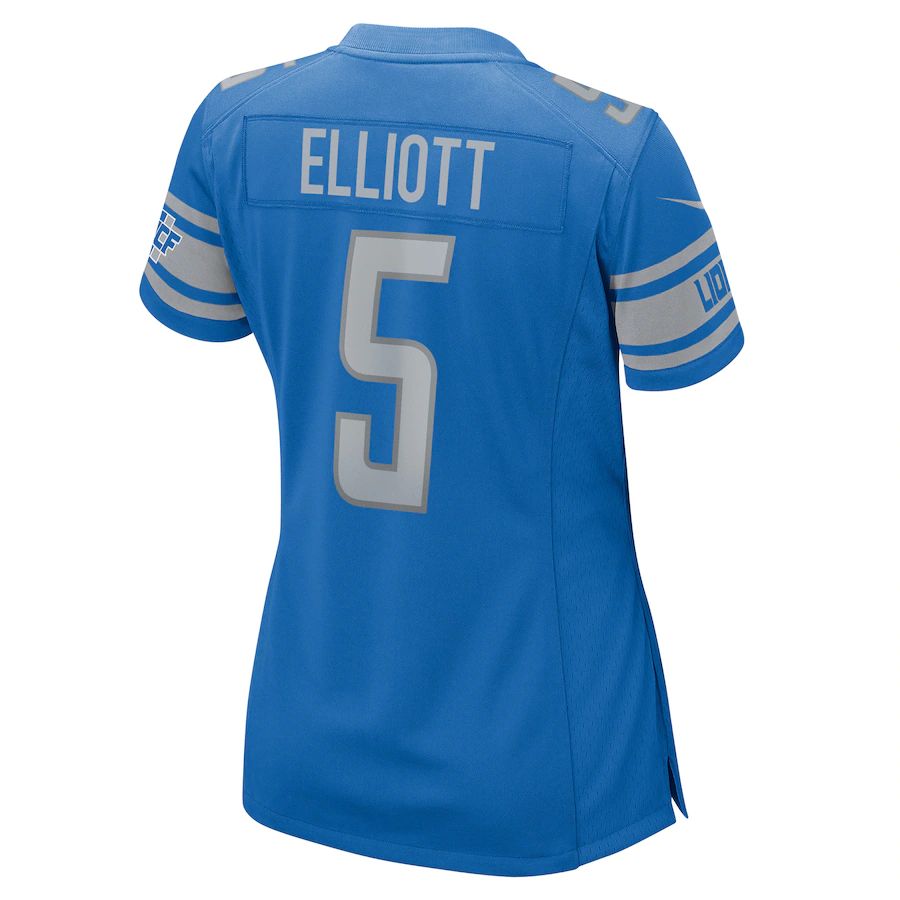 D.Lions #5 DeShon Elliott Blue Player Game Jersey Stitched American Football Jerseys - Main View