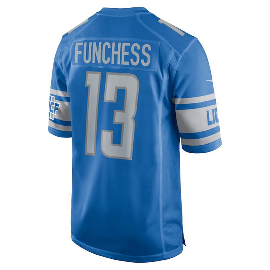 D.Lions #13 Devin Funchess Blue Player Game Jersey Stitched American Football Jerseys - Main View