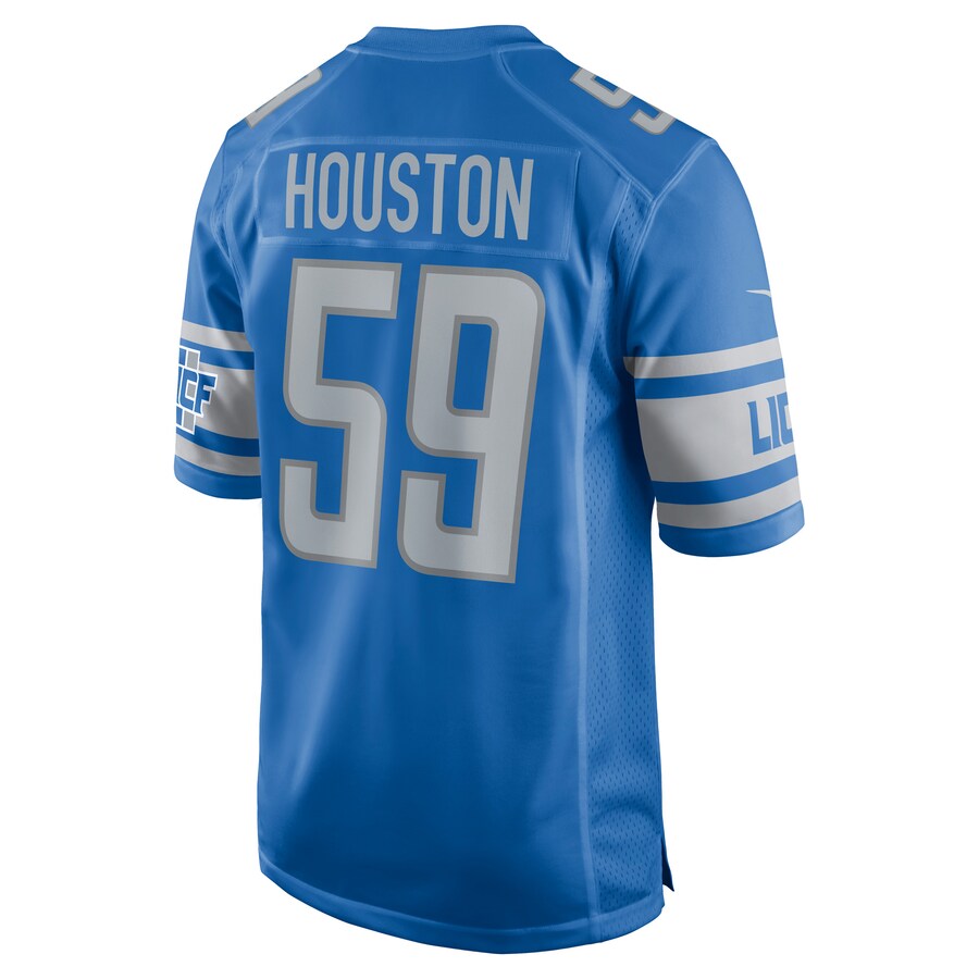D.Lions #59 James Houston Blue Player Game Jersey Stitched American Football Jerseys - Main View