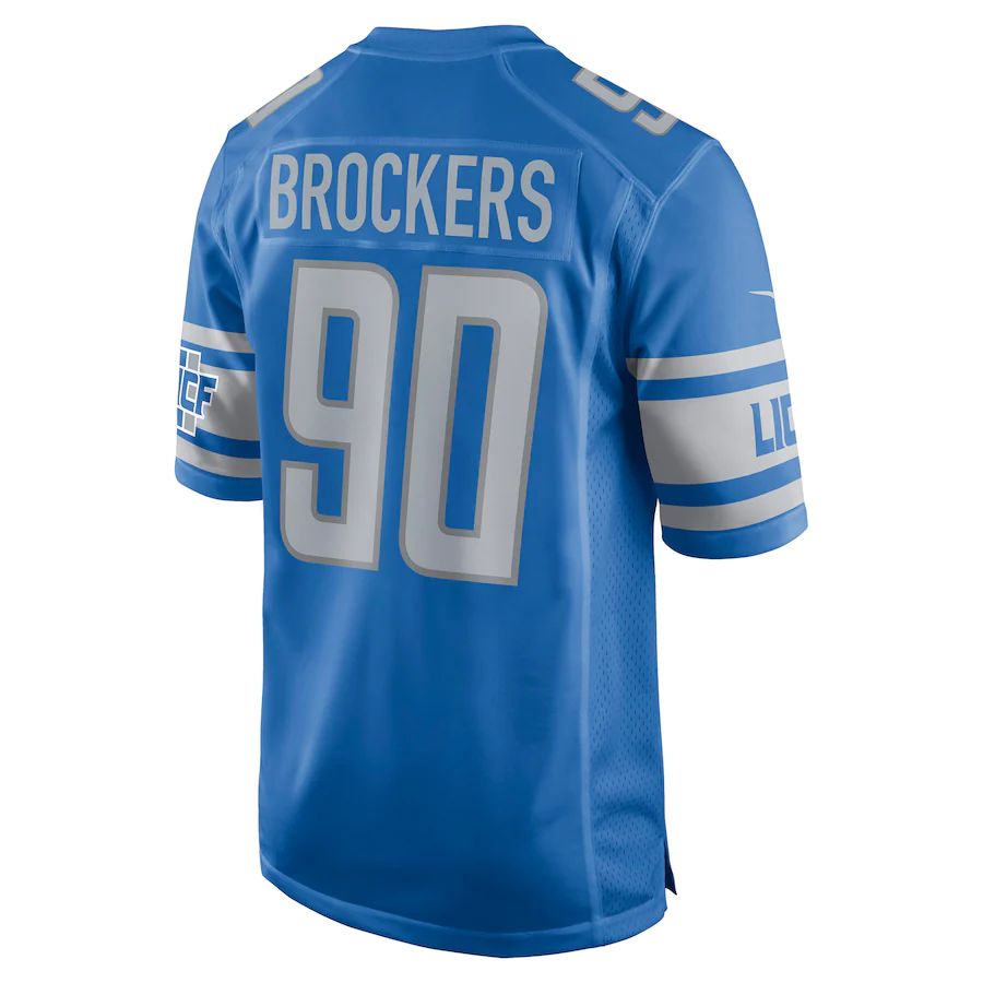 D.Lions #90 Michael Brockers Blue Game Jersey Stitched American Football Jerseys - Main View