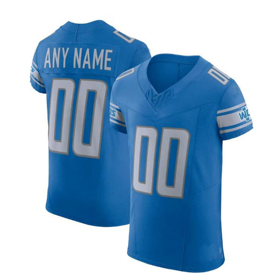 Custom D.Lions  Blue Vapor F.U.S.E. Elite Custom Jersey Stitched American Football Jerseys - Main View