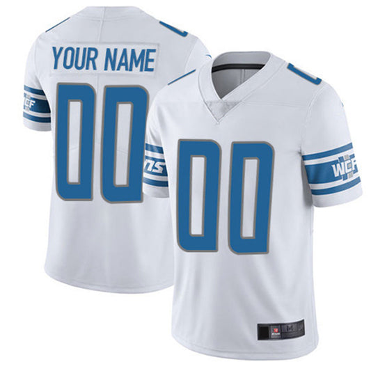 Custom D.Lions White Vapor Untouchable Player Limited Jersey Stitched American Football Jerseys - Main View