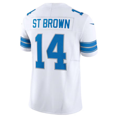 D.Lions #14 Amon-Ra St. Brown Vapor F.U.S.E. Limited Jersey - White American Football Jerseys - Main View