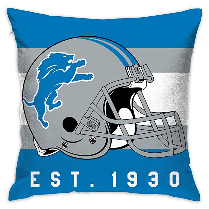 Football jerseys Design Personalized Pillowcase Detroit Lions Decorative Throw Pillow Covers - Main View