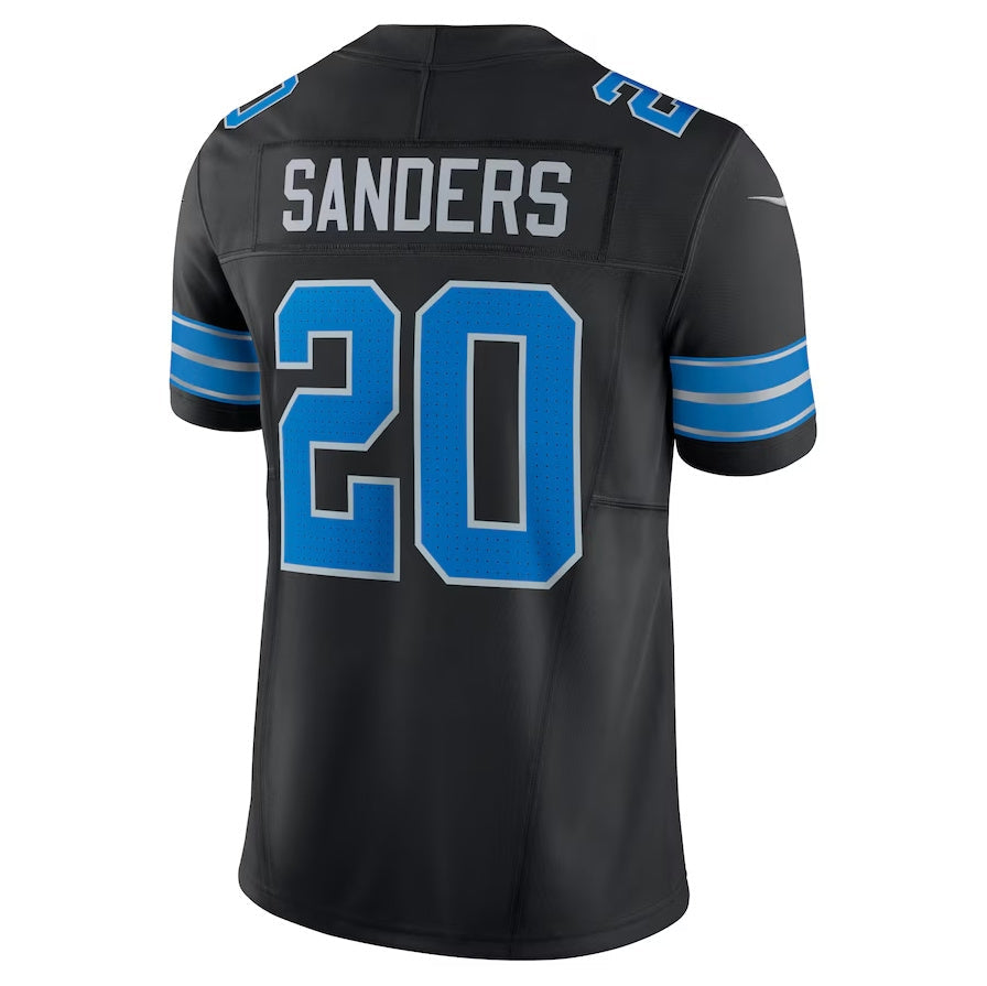 D.Lions #20 Barry Sanders 2nd Alternate Vapor F.U.S.E. Limited Jersey - Black American Football Jerseys - Main View