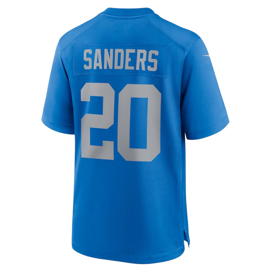 D.Lions #20 Barry Sanders Blue Alternate Game Stitched American Football Jerseys - Main View