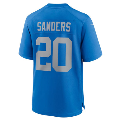 D.Lions #20 Barry Sanders Blue Alternate Game Stitched American Football Jerseys - Main View