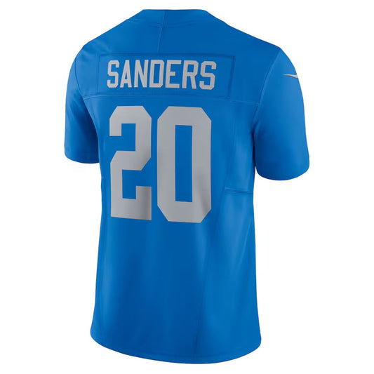 D.Lions #20 Barry Sanders Blue Vapor F.U.S.E. Alternate Limited Stitched American Football Jerseys - Main View