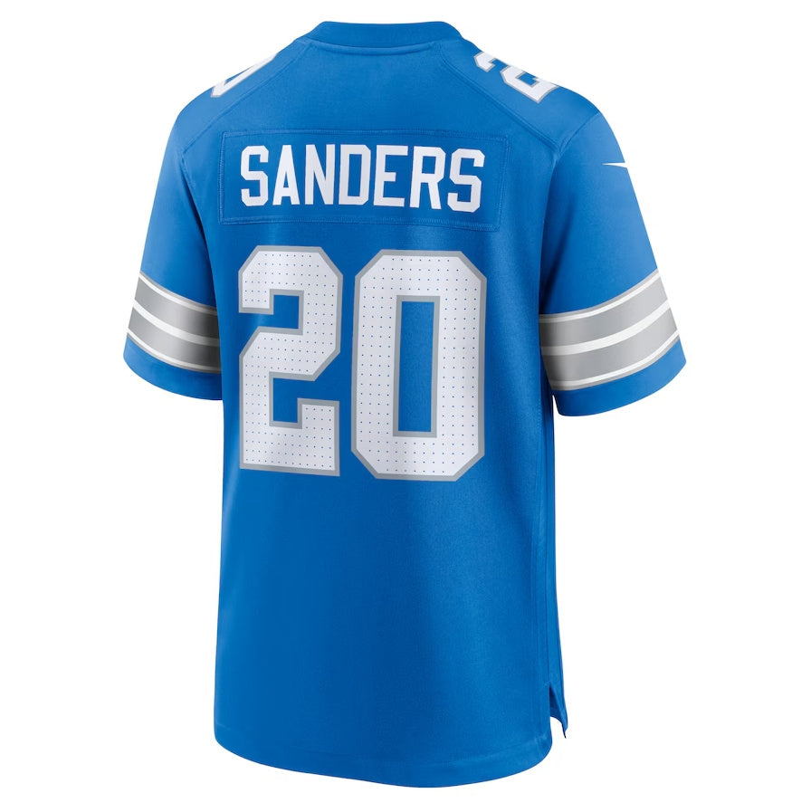D.Lions #20 Barry Sanders Retired Player Game Jersey - Blue American Football Jerseys - Main View