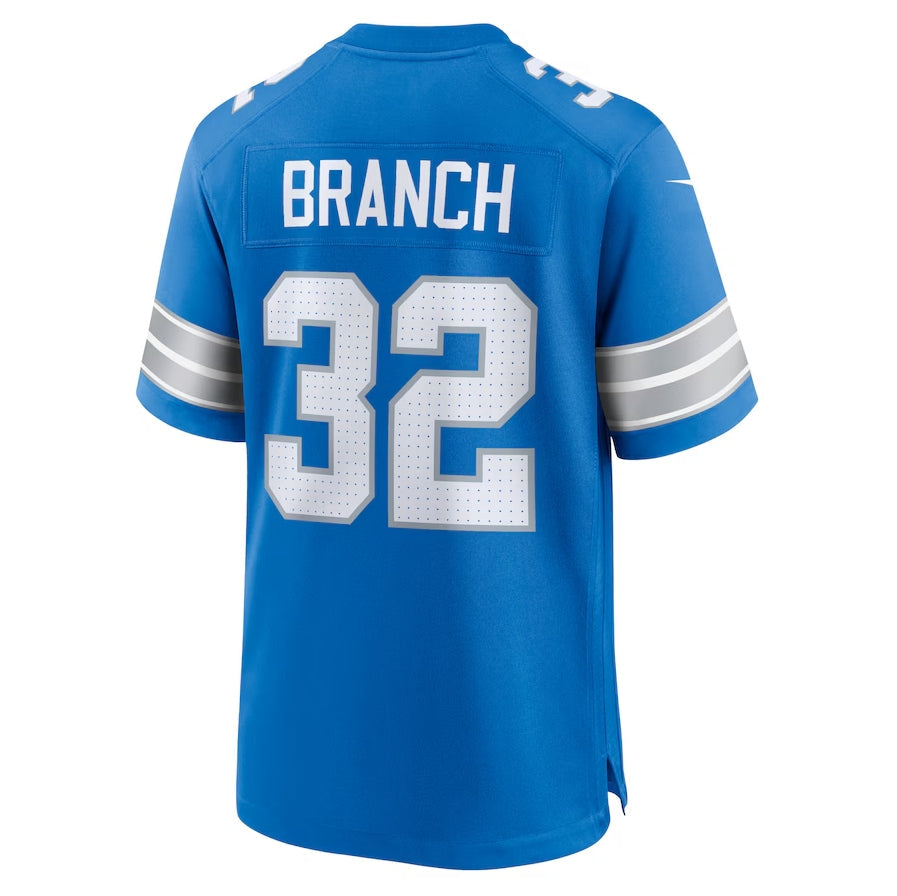 D.Lions #32 Brian Branch Game Jersey - Blue American Football Jerseys - Main View
