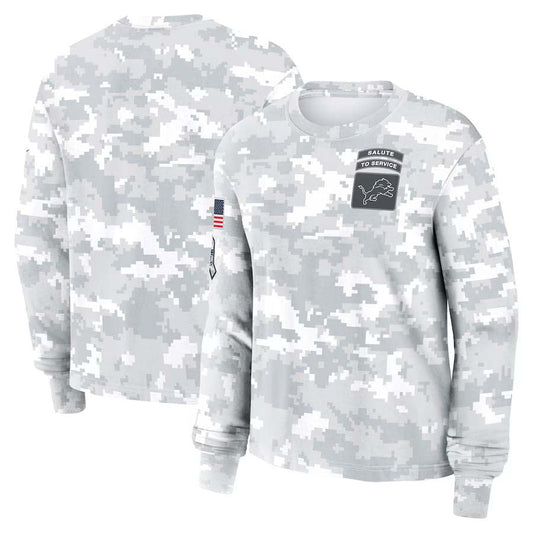 D.Lions 2024 Salute To Service Club Pullover Cheap sale Birthday and Christmas gifts Stitched American Football Jerseys - Main View