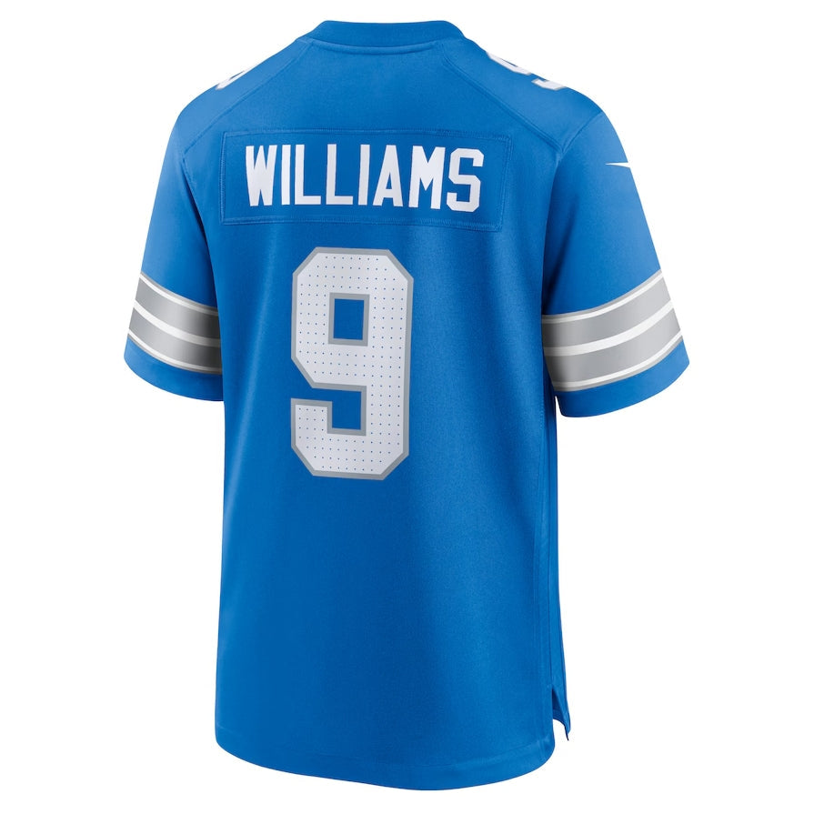 D.Lions #9 Jameson Williams Game Jersey - Blue American Football Jerseys - Main View