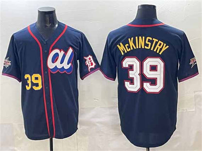 Detroit Tigers American League #39 Zach McKinstry Navy 2025 All-Star Edition Limited Stitched Baseball Jersey - Main View
